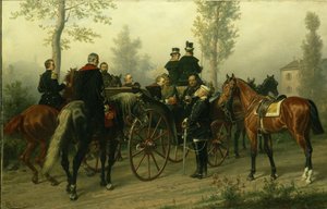 Napoleon III. und Bismarck nach der Schlacht von Sedan, 1882